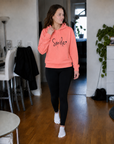 Helvano | Damen Kapuzenpullover mit Smiley-Print
