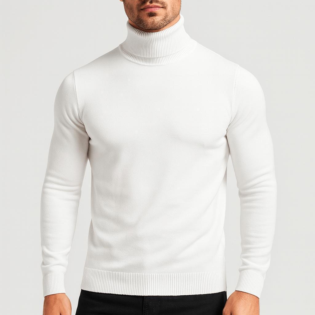 Helvano | Slim-Fit Rollkragenpullover für Herren