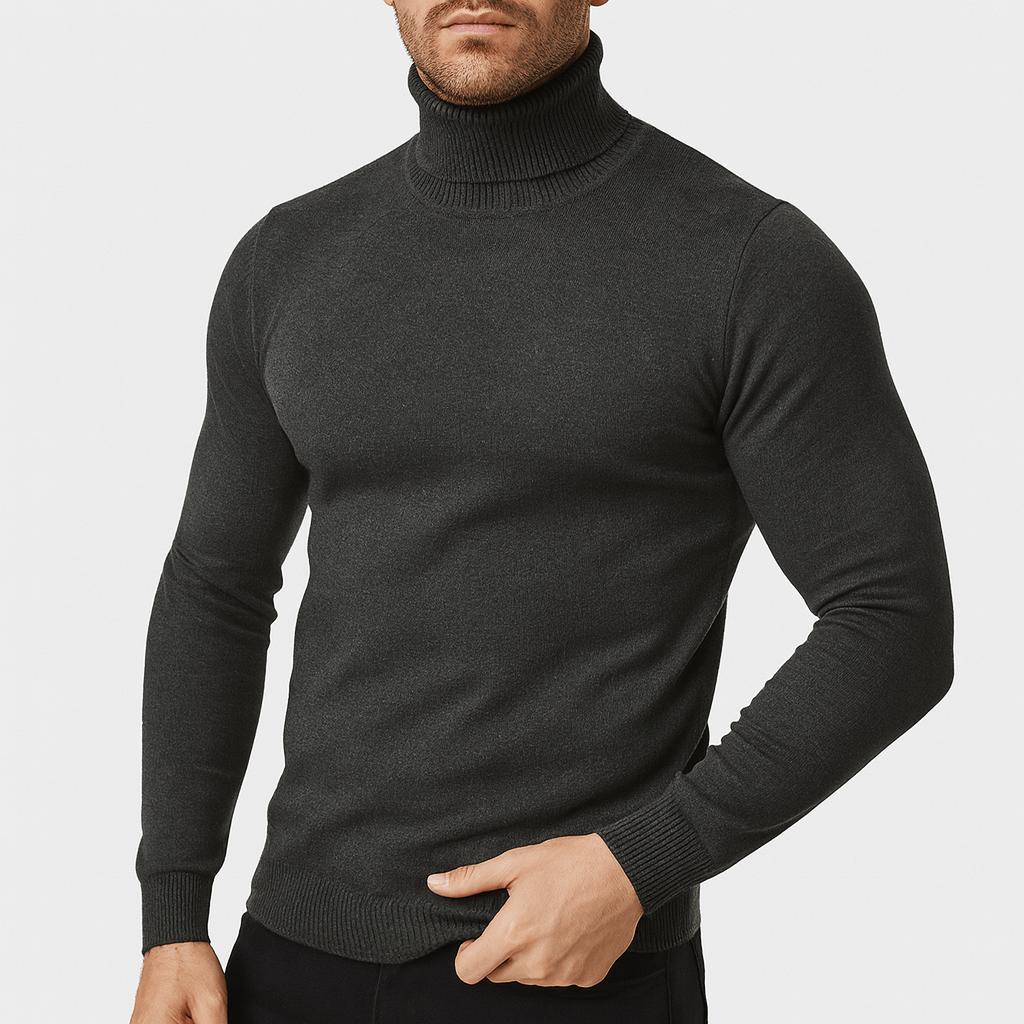 Helvano | Slim-Fit Rollkragenpullover für Herren