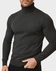 Helvano | Slim-Fit Rollkragenpullover für Herren
