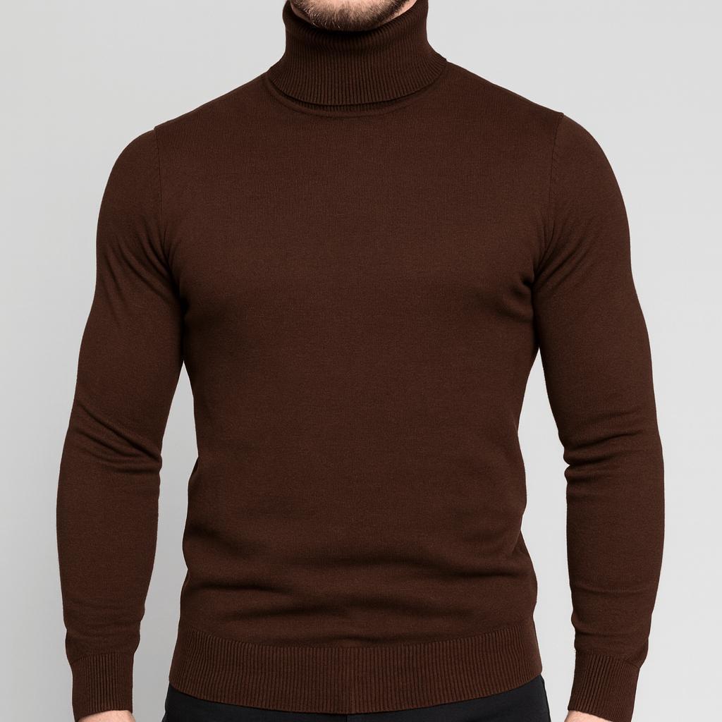 Helvano | Slim-Fit Rollkragenpullover für Herren