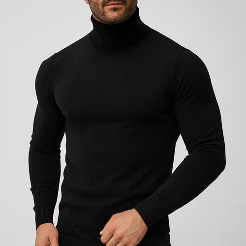Helvano | Slim-Fit Rollkragenpullover für Herren
