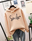 Helvano | Damen Kapuzenpullover mit Smiley-Print