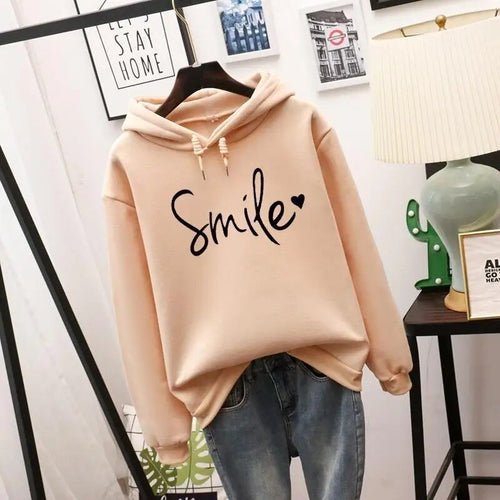 Helvano | Kapuzenpullover mit Smiley-Print für Damen