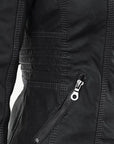Helvano | Damen Kunstlederjacke mit Kapuze