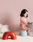 Helvano | Bunter Kinderhocker aus Kunstharz