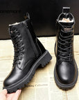 Helvano | Winterstiefel aus Leder für Damen in Schwarz