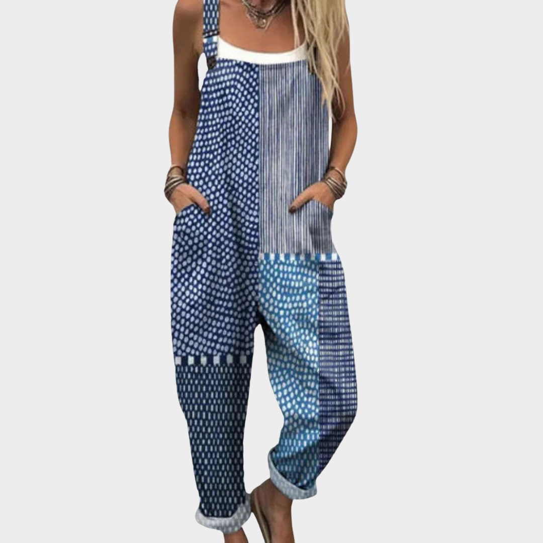 Helvano | Patchwork-Jumpsuit für Damen