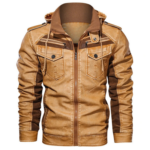 Helvano | Lederjacke für Herren in Braun