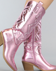 Helvano | Cowboystiefel für Damen mit Blockabsatz
