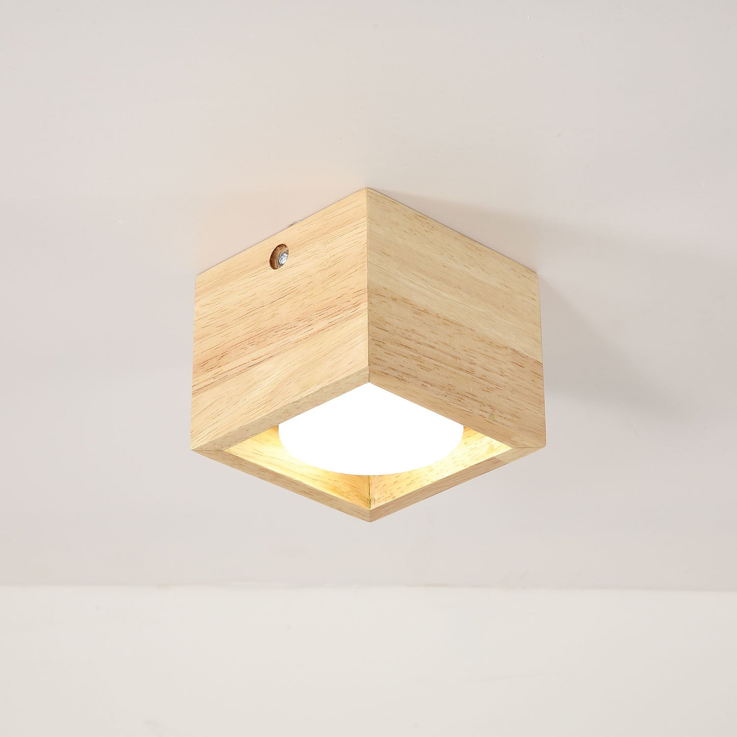 Helvano | Holz-Deckenleuchte für Wohnzimmer