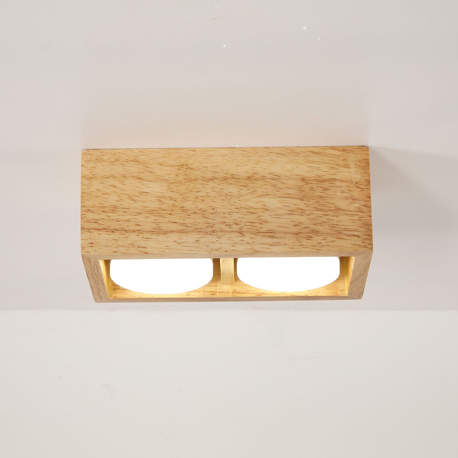 Helvano | Holz-Deckenleuchte für Wohnzimmer