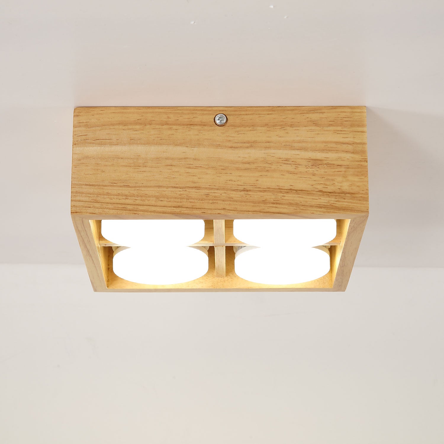 Helvano | Holz-Deckenleuchte für Wohnzimmer