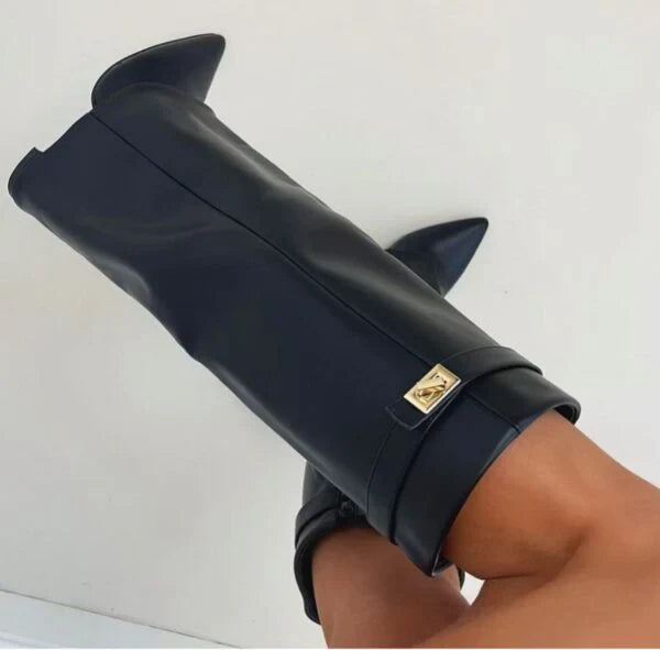 Helvano | Kniehohe Stiefel für Damen in Schwarz