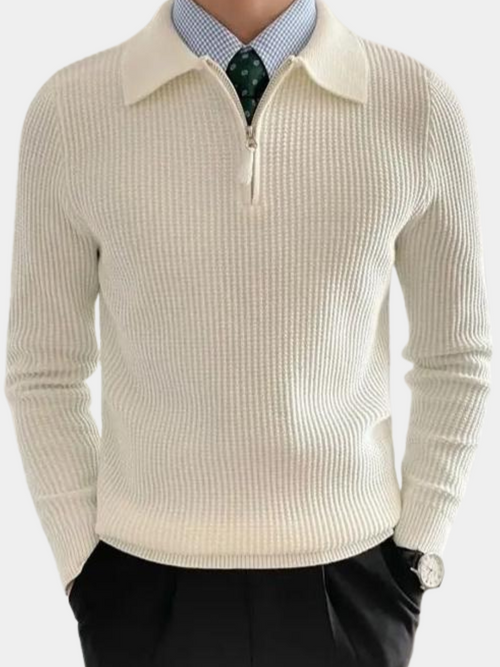 Helvano | Herren Troyer-Pullover mit Halfzip