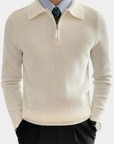 Helvano | Herren Troyer-Pullover mit Halfzip