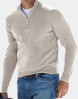 Helvano | Herren Troyer-Pullover mit kurzem Reissverschluss