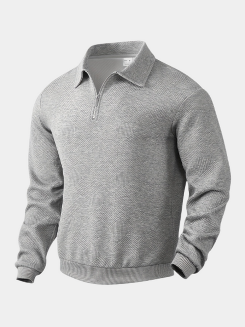 Helvano | Leichter Strickpullover mit Reissverschluss für Herren