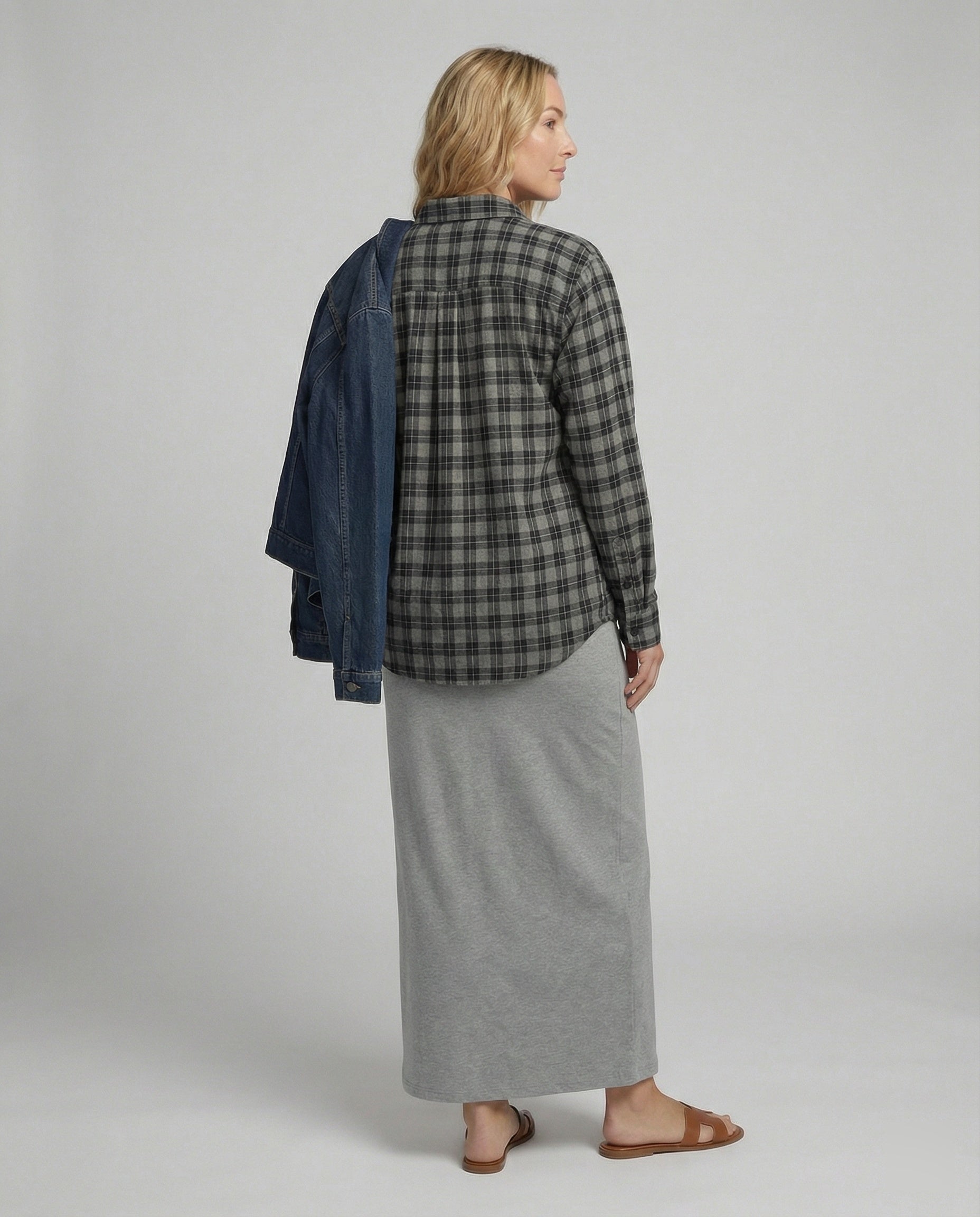 Helvano | Ärmelloses Maxikleid aus Baumwolljersey