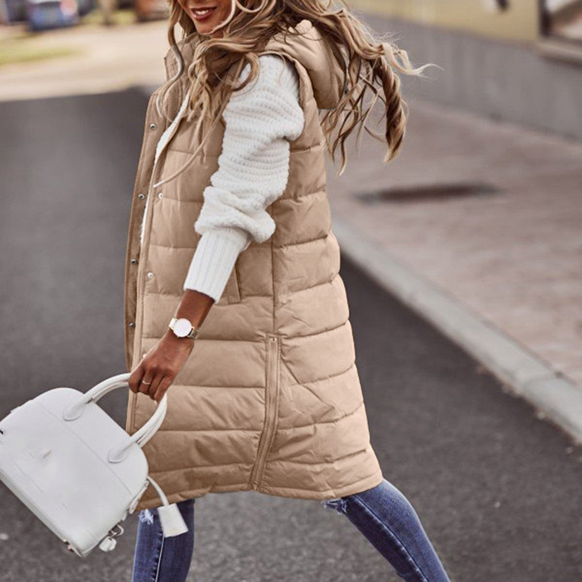 Helvano | Langer Bodywarmer für Damen