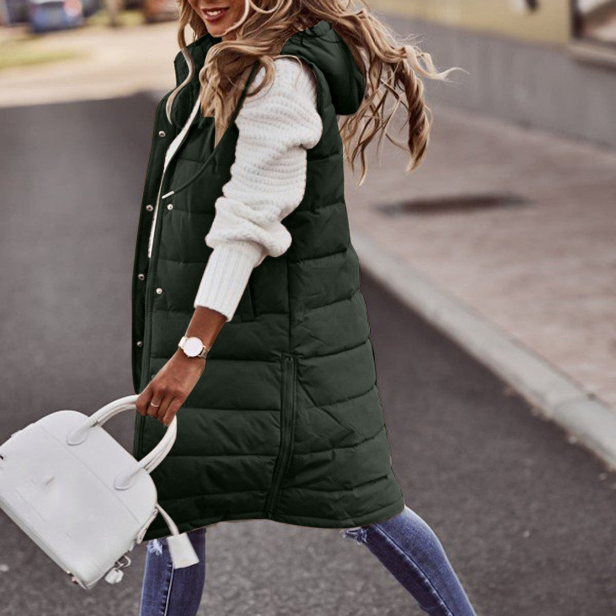 Helvano | Langer Bodywarmer für Damen