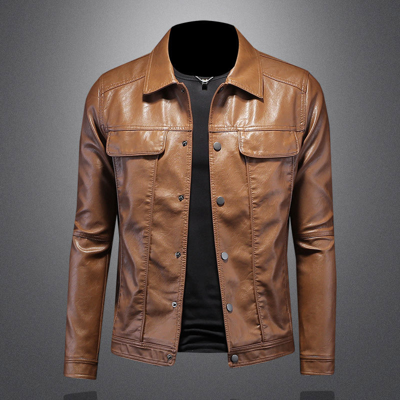 Helvano | Bikerjacke für Herren in Braun