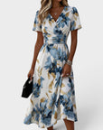 Helvano | Modernes Blumen-Midikleid für Damen
