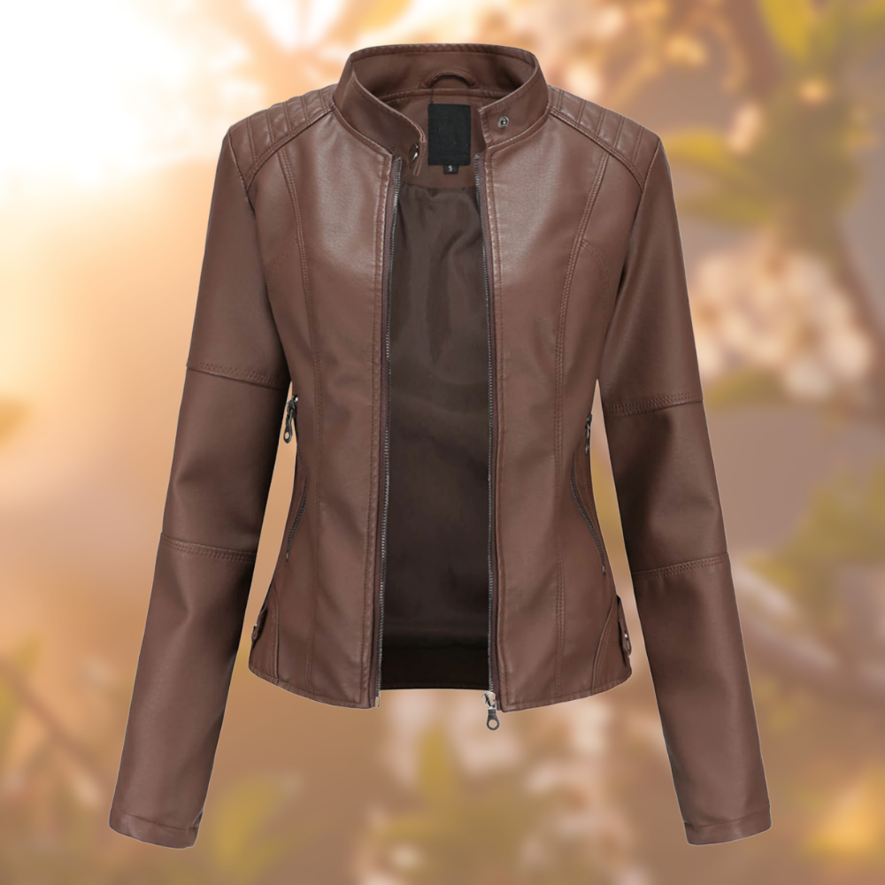 Helvano | Elegante Lederjacke für Damen