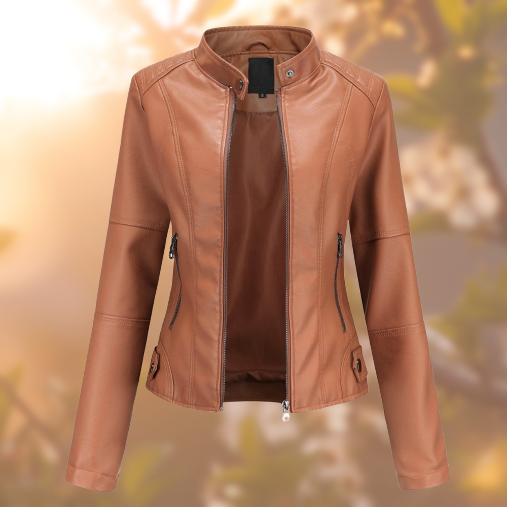 Helvano | Elegante Lederjacke für Damen