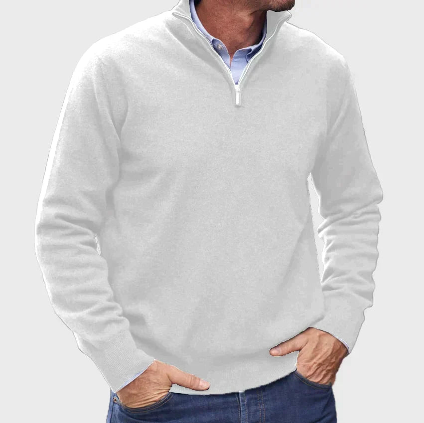Helvano | Herren Troyer-Pullover mit Zip