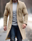 Helvano | Lange warme Jacke mit Kragen für Damen
