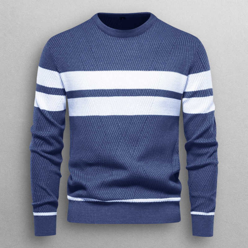 Helvano | Gestreifter Strickpullover für Herren