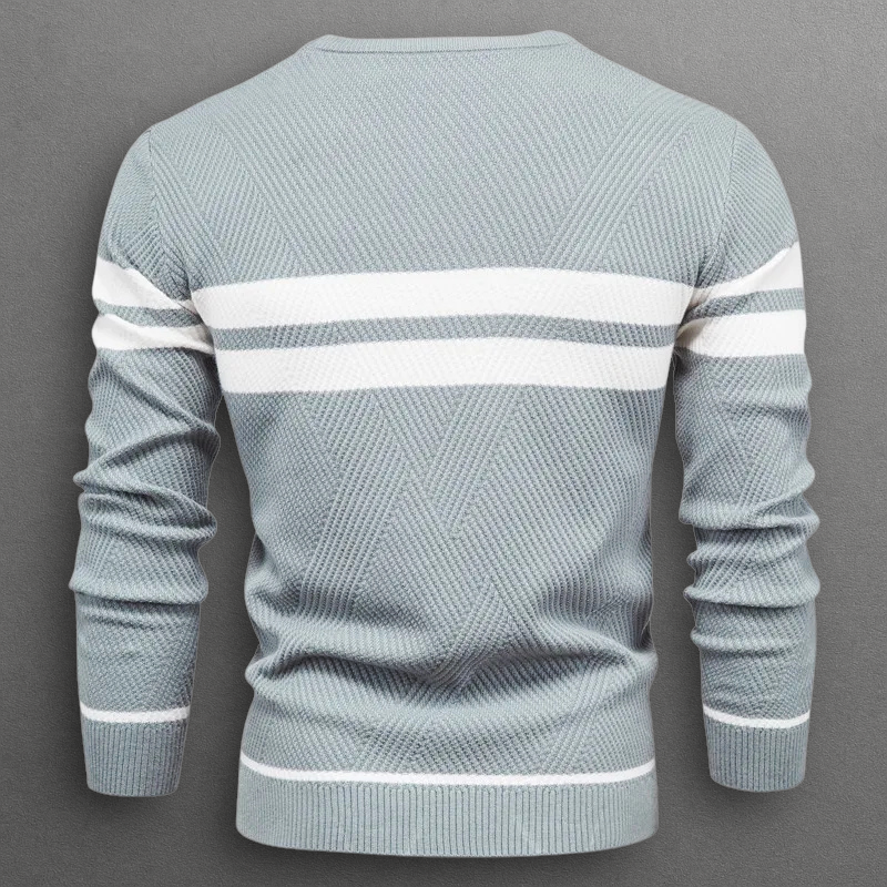 Helvano | Gestreifter Strickpullover für Herren