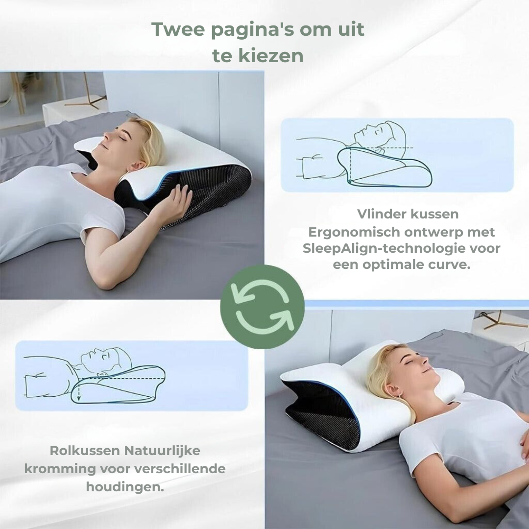 Helvano | Ergonomisches Kopfkissen mit Nackenstütze
