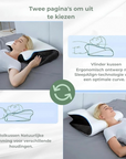 Helvano | Ergonomisches Kopfkissen mit Nackenstütze