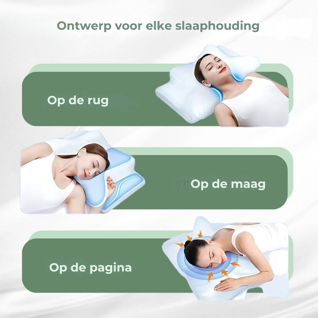 Helvano | Ergonomisches Kopfkissen mit Nackenstütze