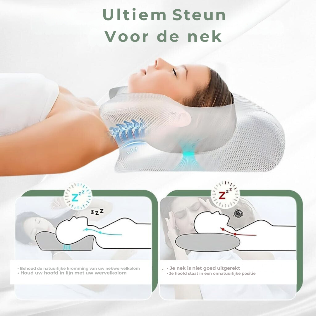 Helvano | Ergonomisches Kopfkissen mit Nackenstütze