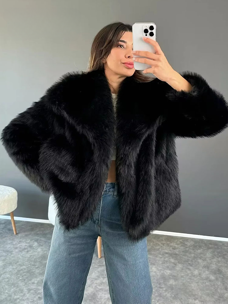 Helvano | Warme Kunstpelzjacke für Damen
