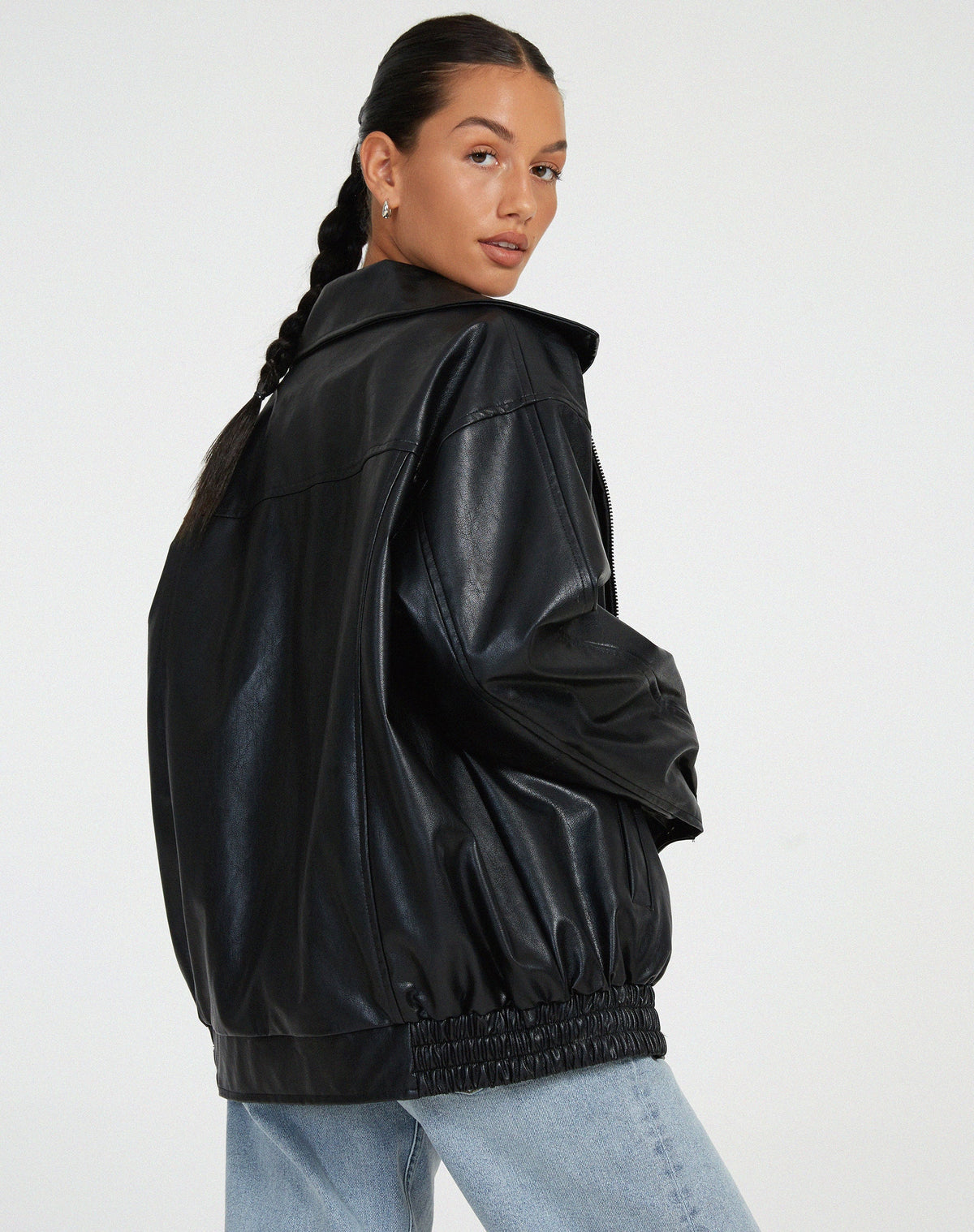 Helvano | Oversized Lederjacke für Damen