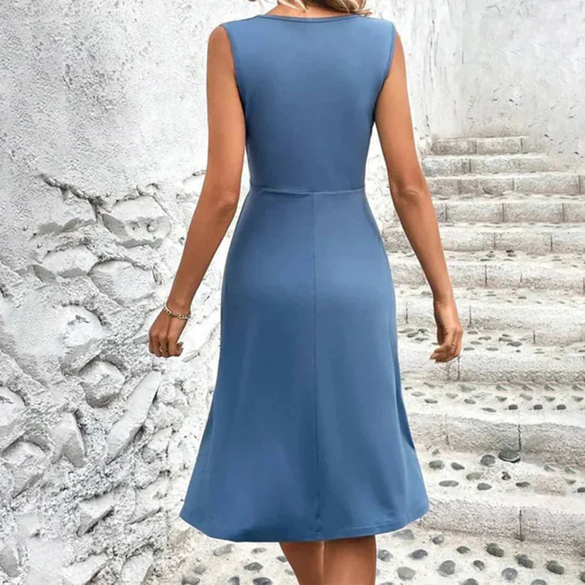 Helvano | Knielanges Midi-Sommerkleid für Damen