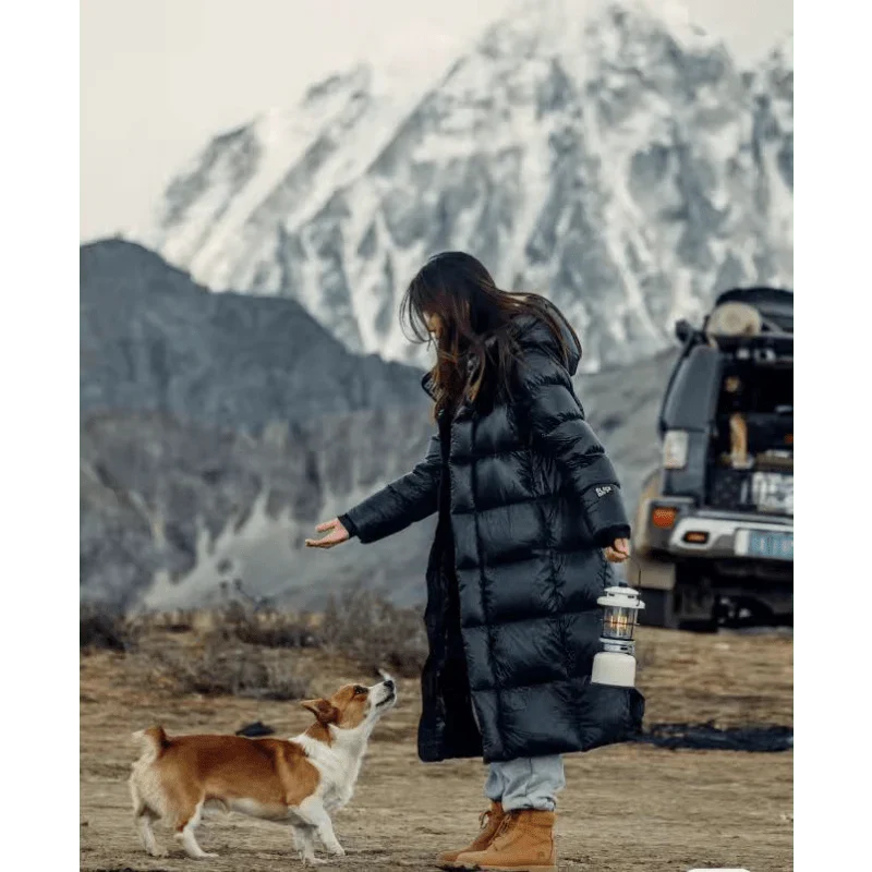 Helvano | Warme Daunen-Winterjacke für Damen in Schwarz