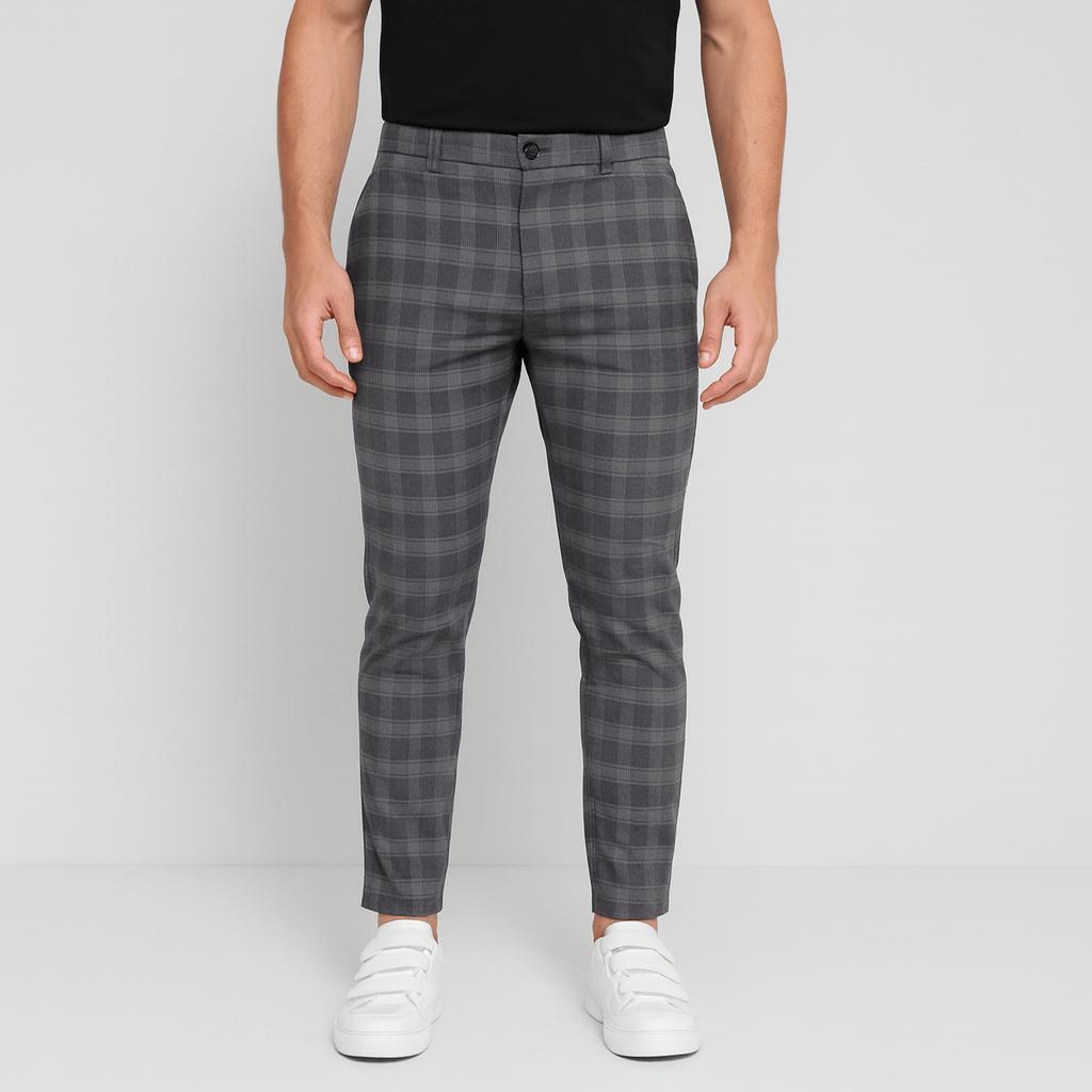 Helvano | Karierte Stretch-Chino für Herren