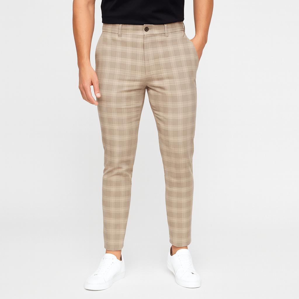 Helvano | Karierte Stretch-Chino für Herren