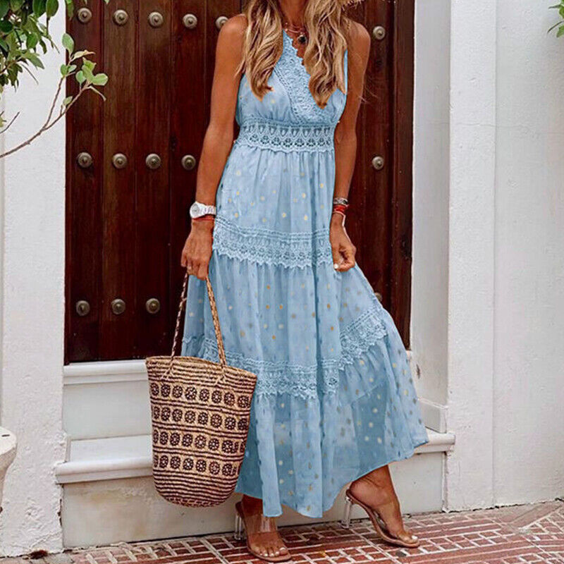 Helvano | Boho-Sommerkleid aus Spitze für Damen