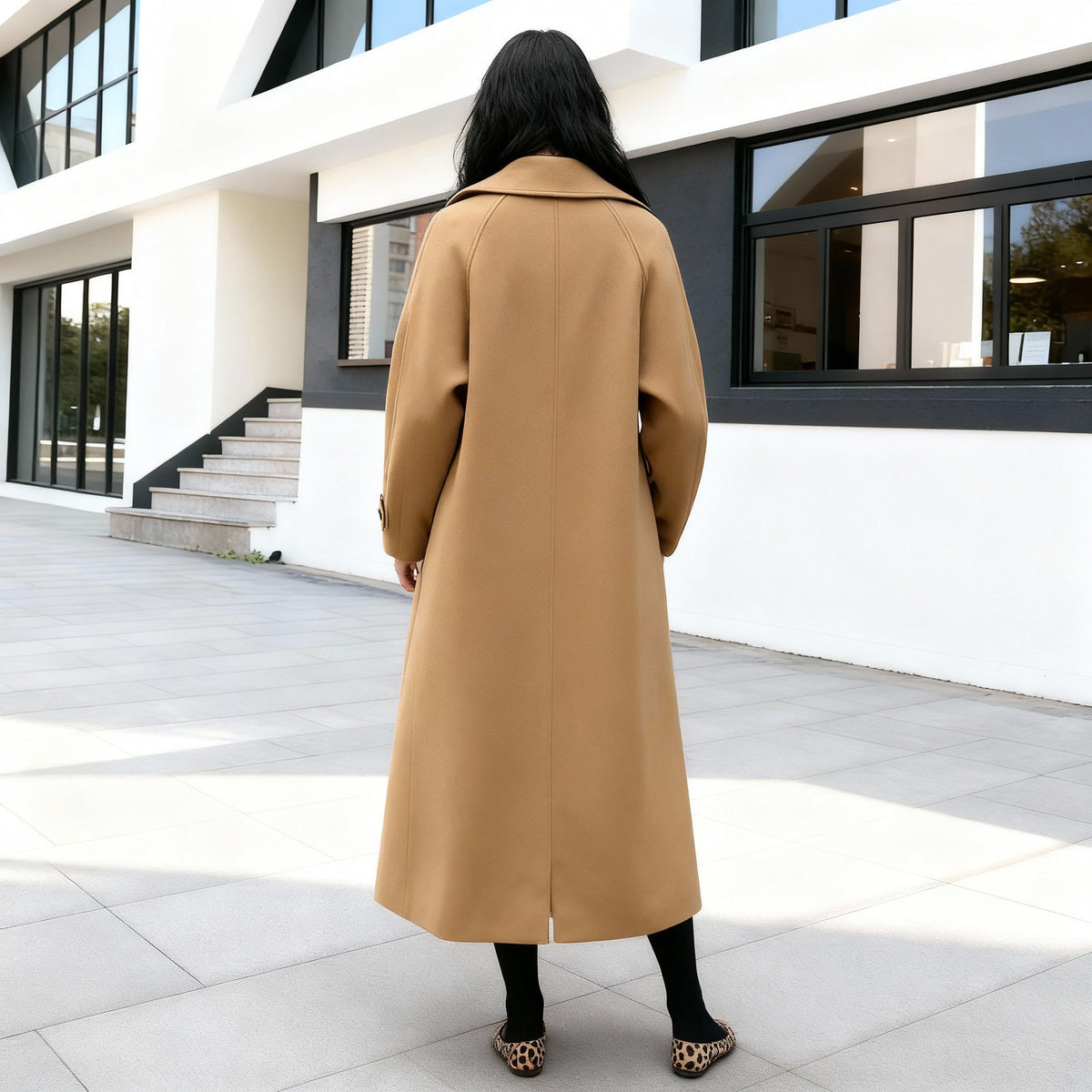 Helvano | Eleganter langer Damenmantel