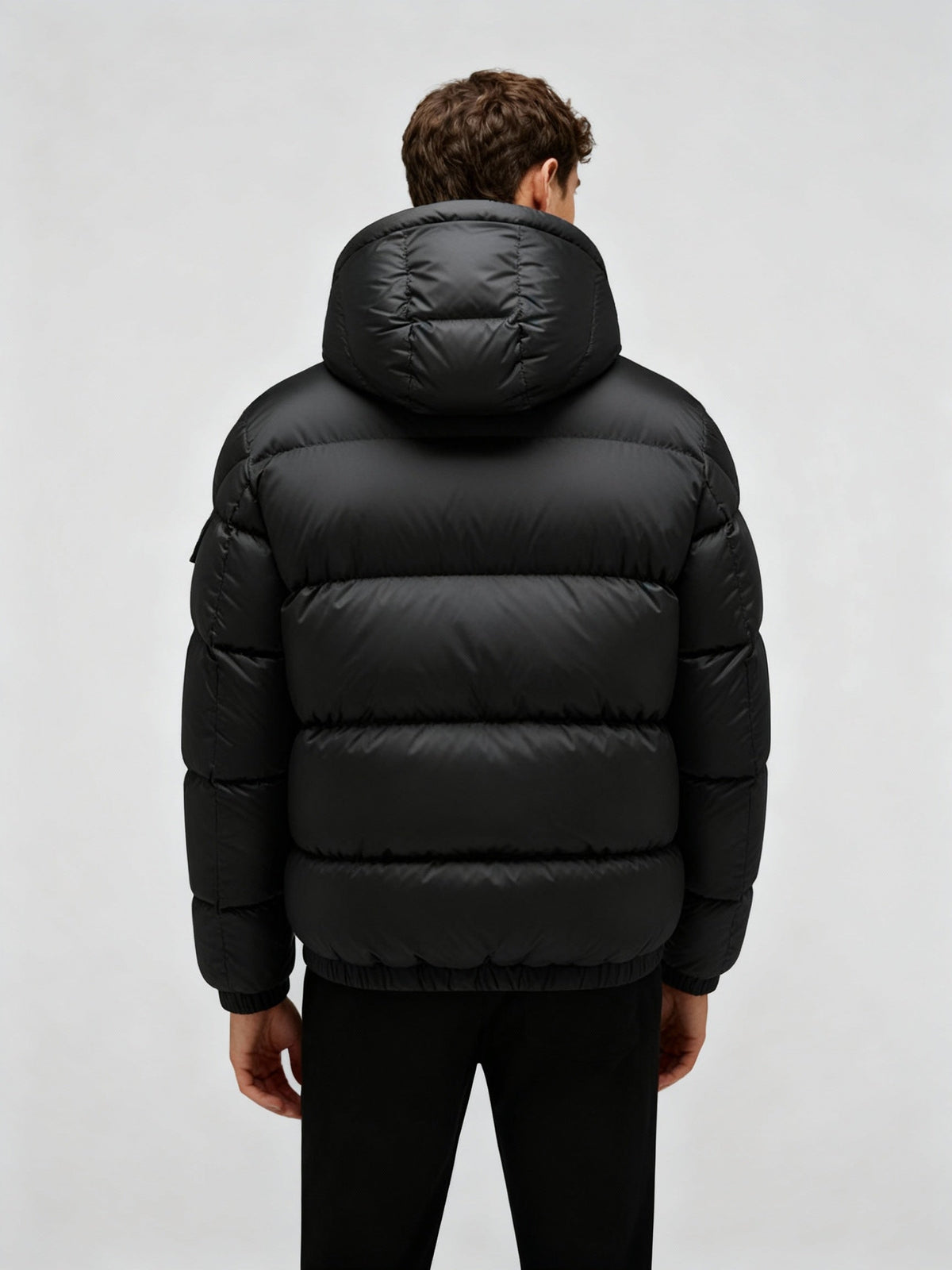 Helvano | Herren Pufferjacke mit Kapuze und Entenfedern