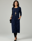 Helvano | Bedrucktes Strickkleid für Damen