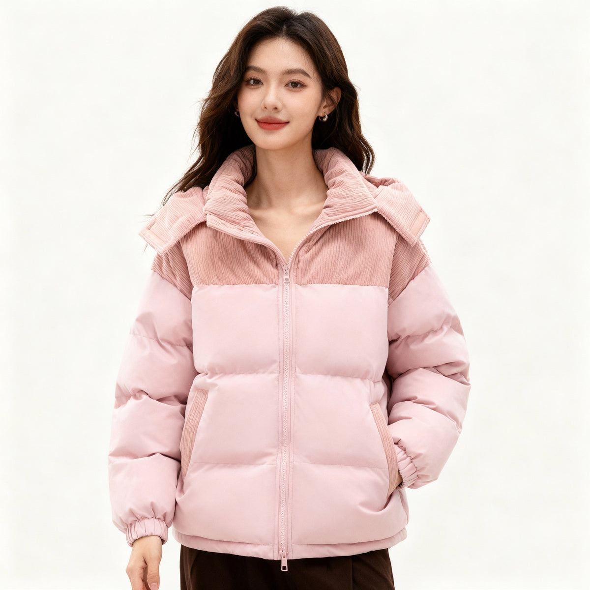 Helvano | Gefütterte Pufferjacke mit Kapuze für Damen