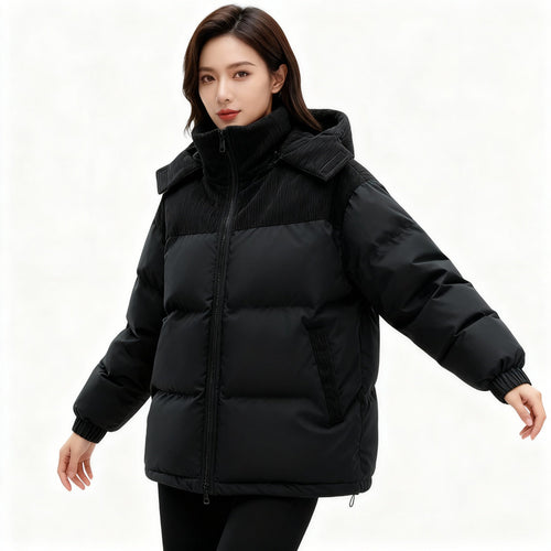 Helvano | Gefütterte Pufferjacke mit Kapuze für Damen