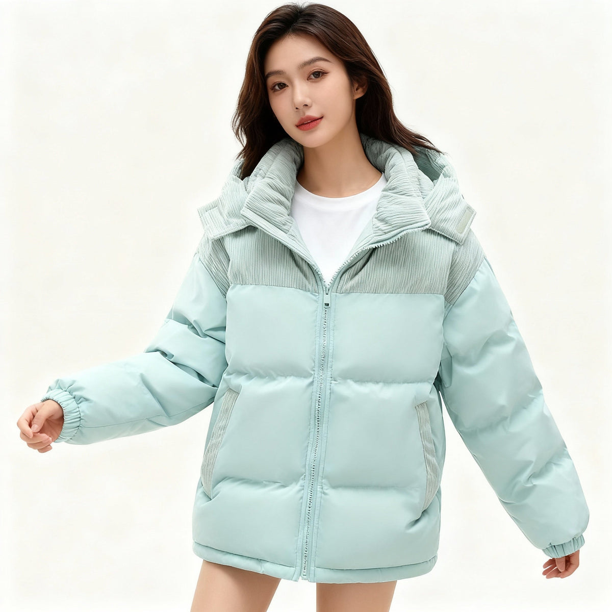 Helvano | Gefütterte Pufferjacke mit Kapuze für Damen